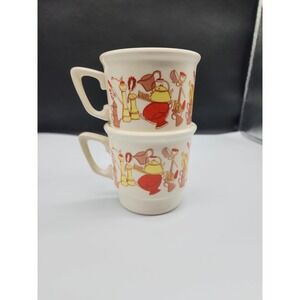 Vintage 1970's USA Stackable Country Kitchen Coffee Tea Mug (2)‎